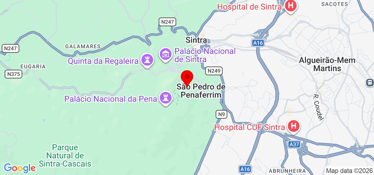 Matilde Gonçalves | Lugares de Afeto - Lisboa - Sintra - Karte