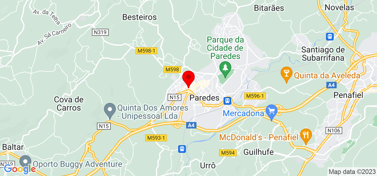 Diogo - Porto - Paredes - Mapa