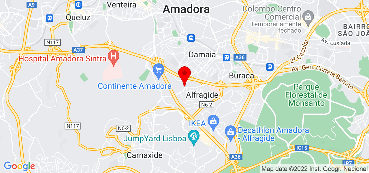 Renata Ratti PRO MakeUp - Lisboa - Amadora - Mapa