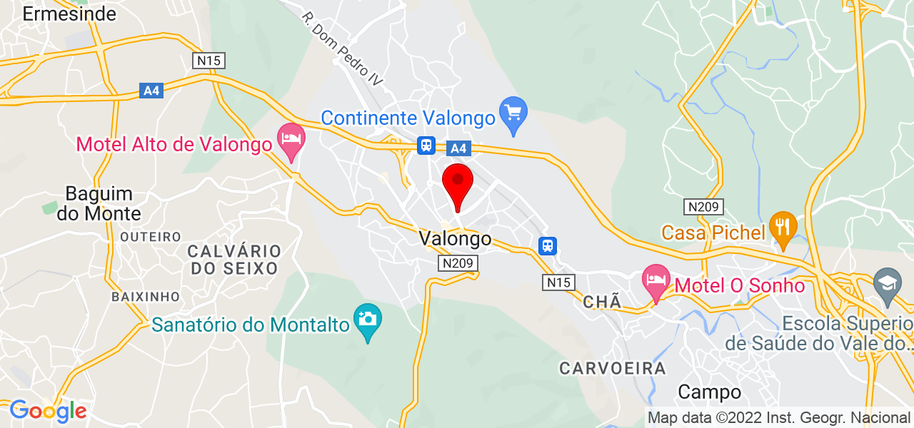 Rosario - Porto - Valongo - Mapa