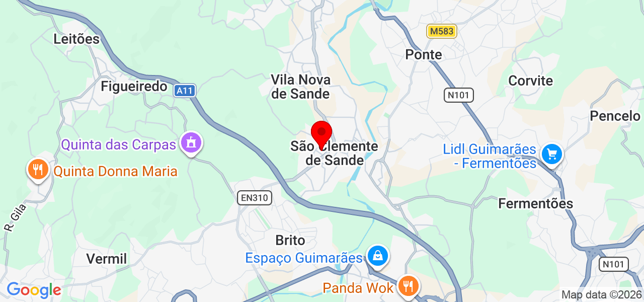 Oliver Reparações - Braga - Guimarães - Karte