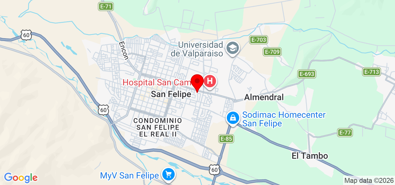 Arroz con cuentos - Valparaíso - San Felipe de Aconcagua - Map