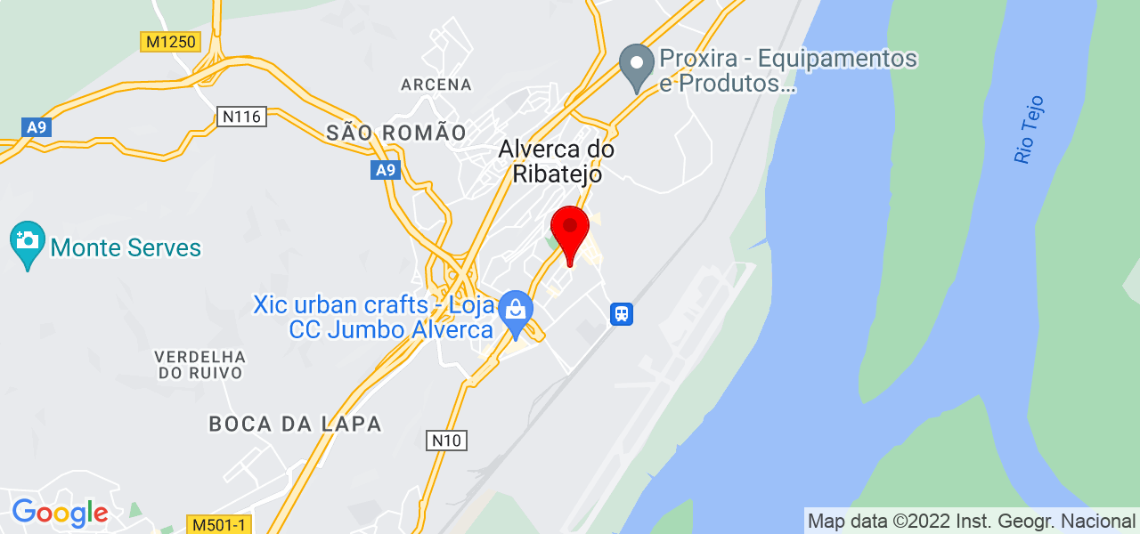 Thamires Pe&ccedil;anha - Lisboa - Vila Franca de Xira - Mapa