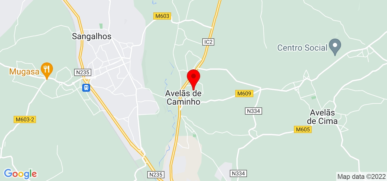 Ana Castro - Aveiro - Anadia - Mapa