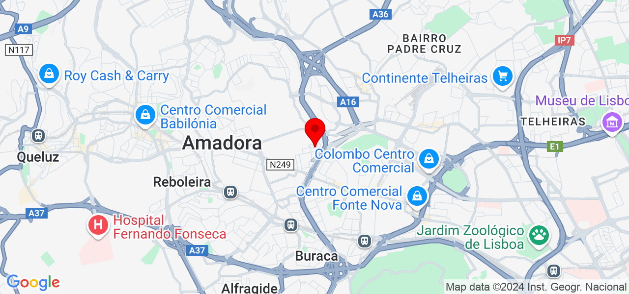 Eliezer - Lisboa - Amadora - Mapa