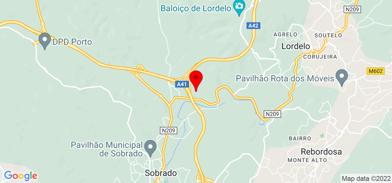 Rosa Nunes - Porto - Valongo - Mapa