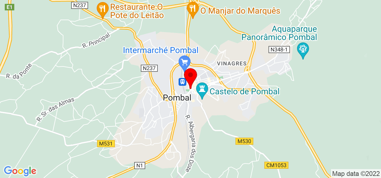 Lucas - Leiria - Pombal - Map