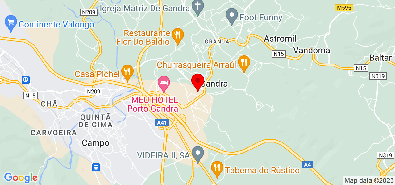 Hugo Martins - Porto - Paredes - Mapa
