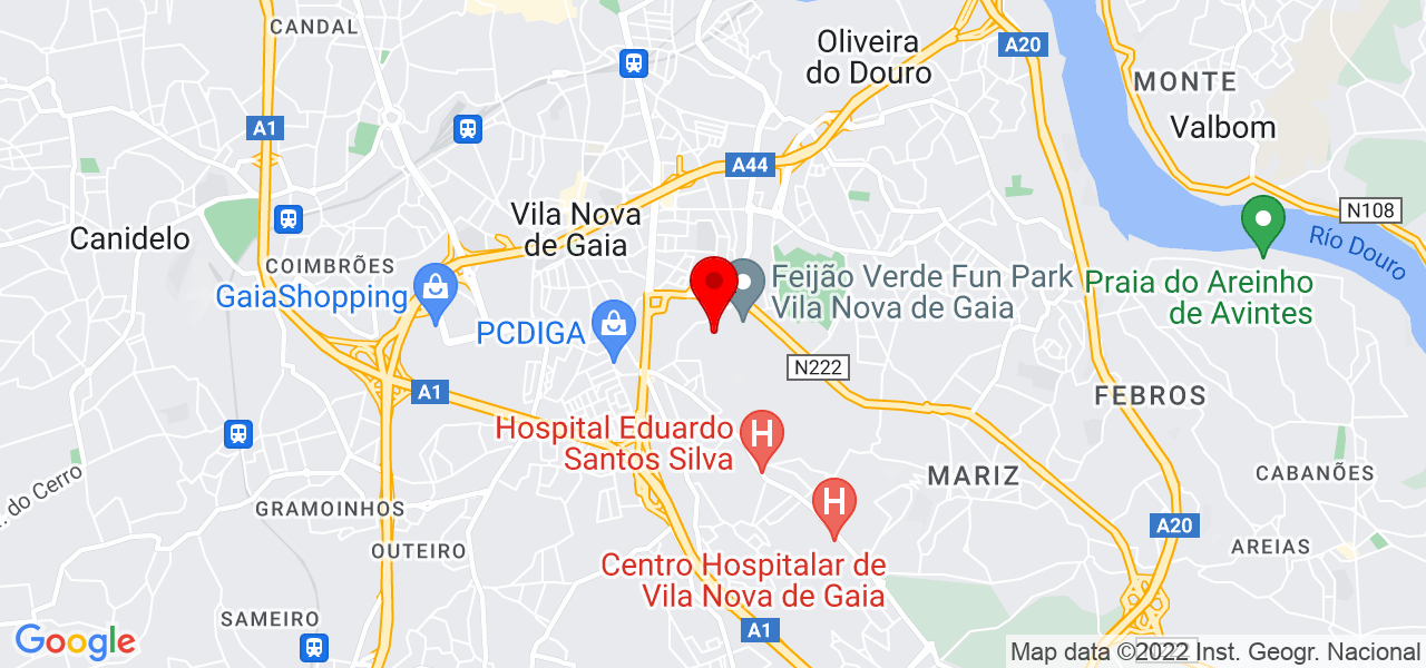 Sofia Borges - Porto - Vila Nova de Gaia - Mapa