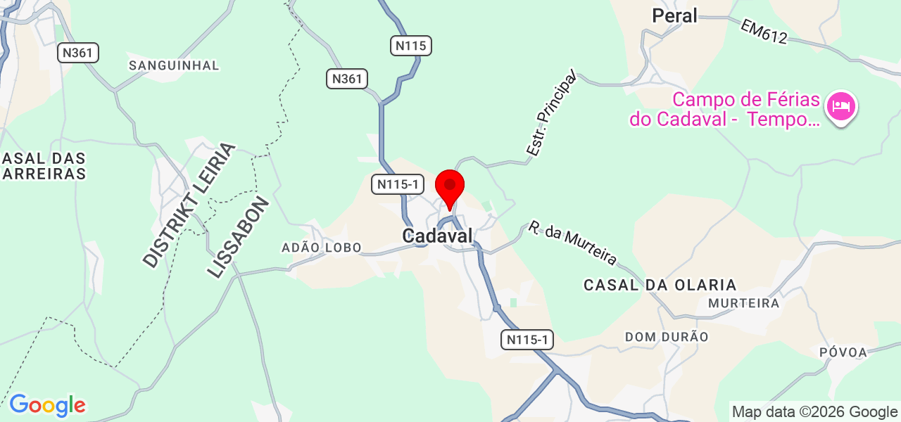 Davi Silva - Lisboa - Cadaval - Map