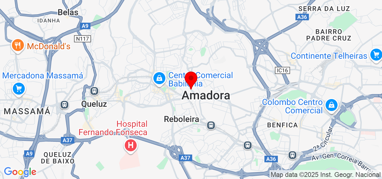 Lucas massoterapeuta particular - Lisboa - Amadora - Mapa