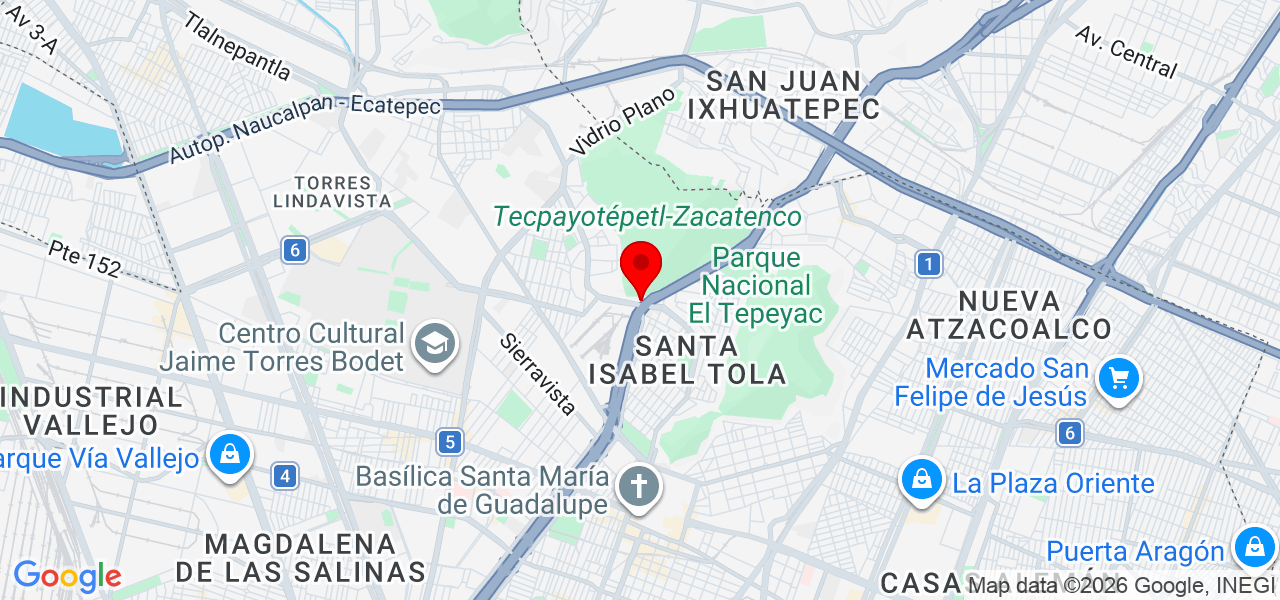 Servicios Integrales ADP - Ciudad de Mexico - Gustavo A. Madero - Map