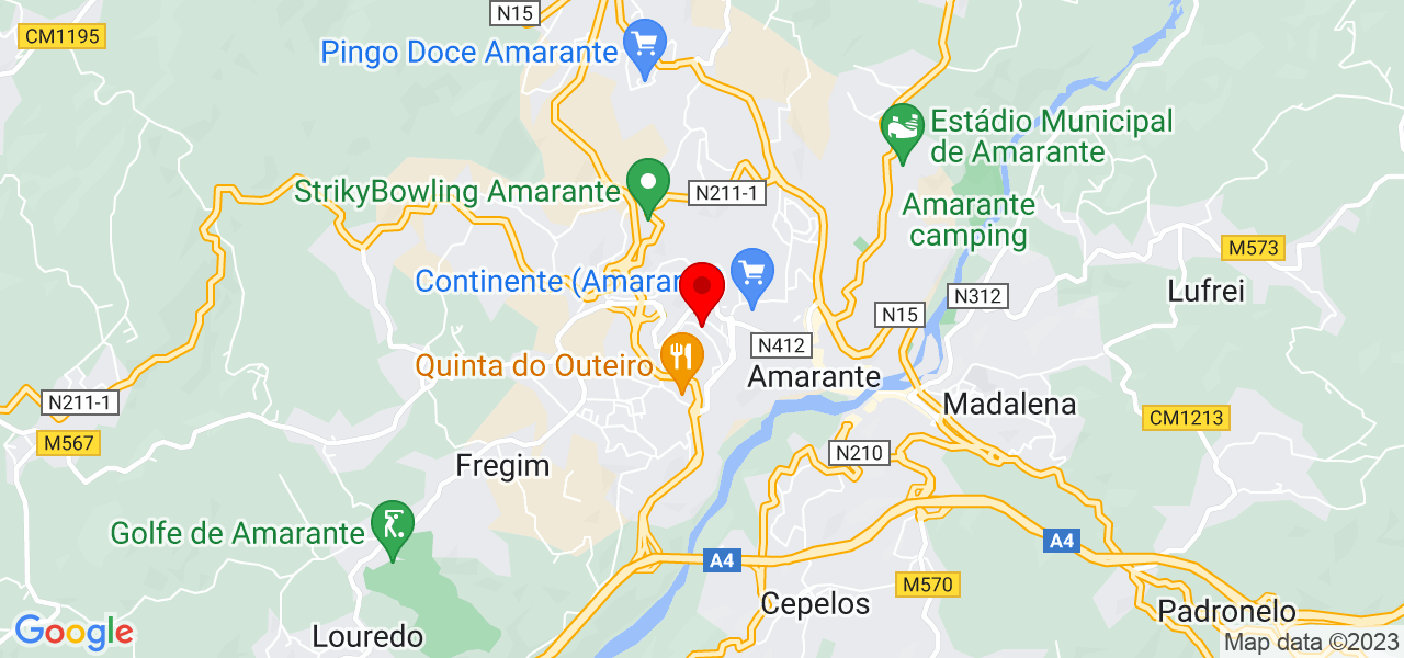 Paulo Costa - Porto - Amarante - Mapa
