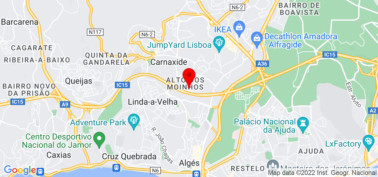 Jacinta Ramos - Lisboa - Oeiras - Mapa