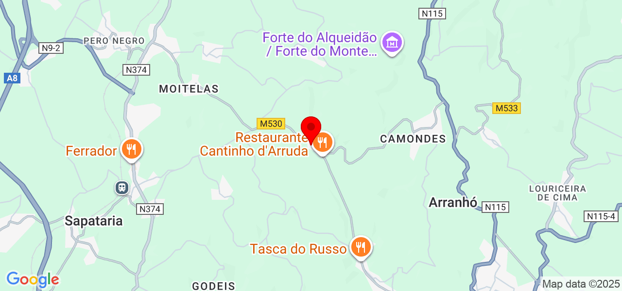 Mateus Cunha - Lisboa - Arruda dos Vinhos - Mapa