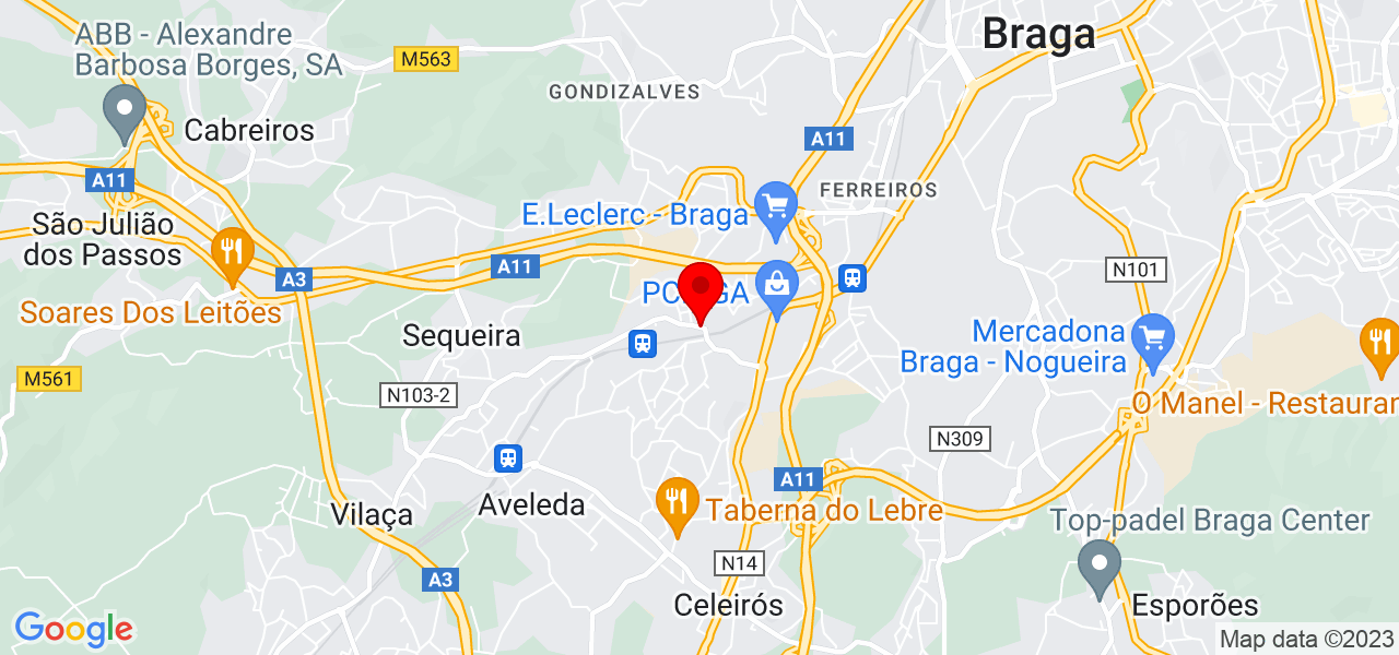 Pichelaria S&aacute; - Braga - Braga - Mapa