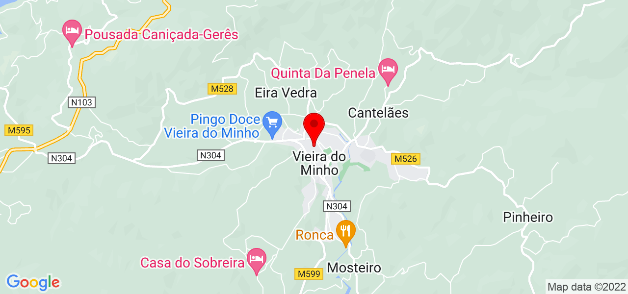 Diana - Braga - Vieira do Minho - Mapa