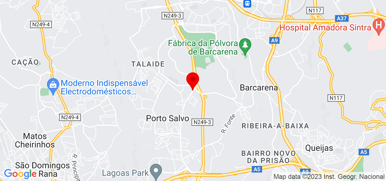 Casa da tia R&ecirc; - Lisboa - Oeiras - Mapa