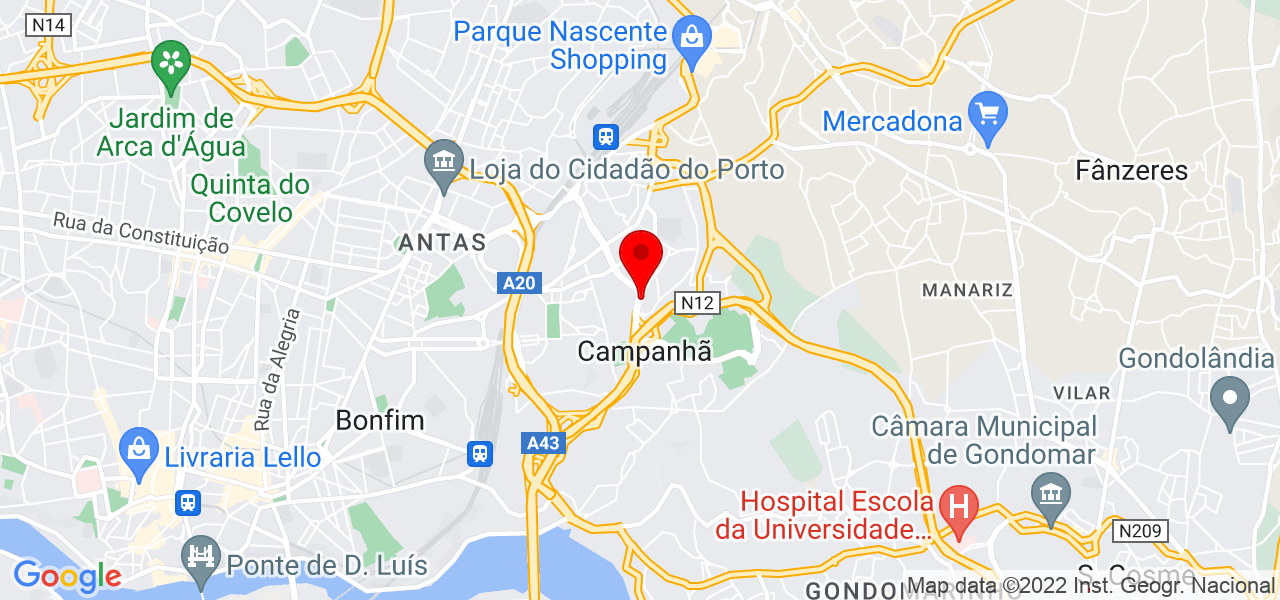 Jacqueline Marques Letellier - Porto - Porto - Mapa
