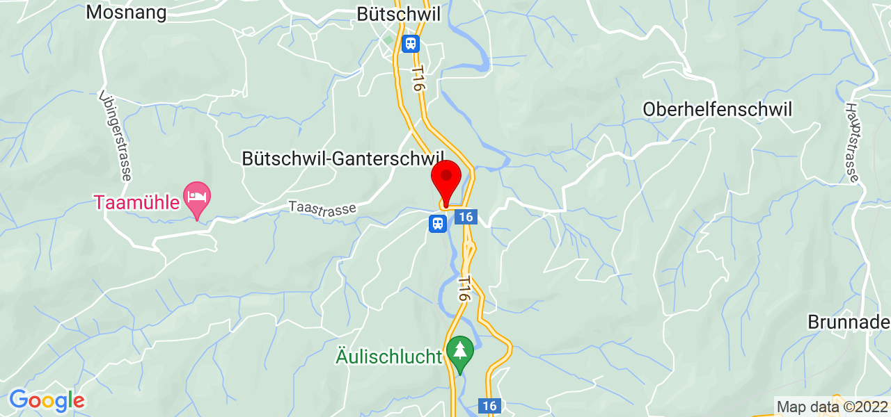 Bleiker - Sankt Gallen - Bütschwil-Ganterschwil - Karte