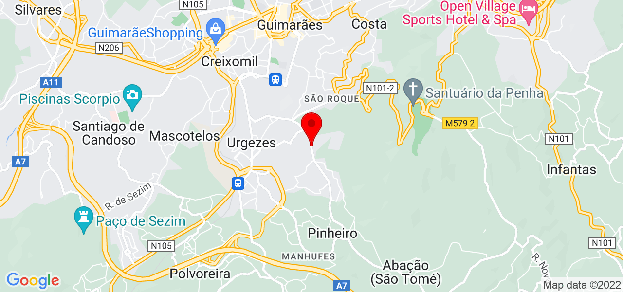 Viver - espa&ccedil;o de bem estar - Braga - Guimarães - Mapa