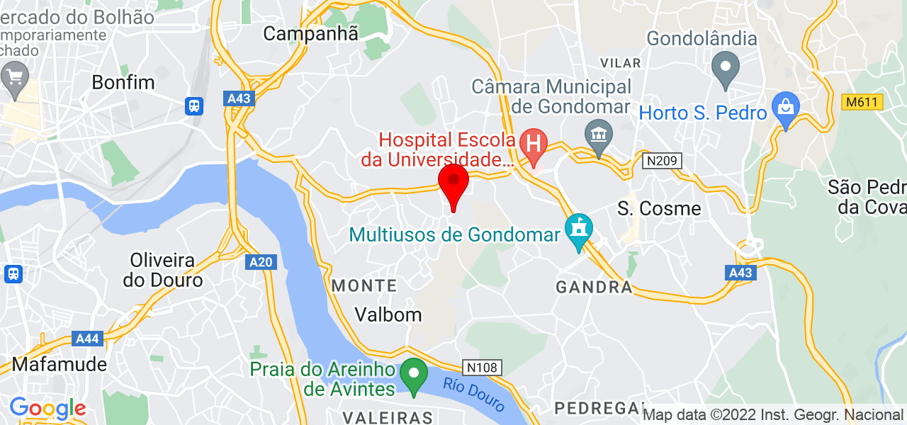 Serralharia Paulo Eusébio, Unip., Lda - Porto - Gondomar - Mapa