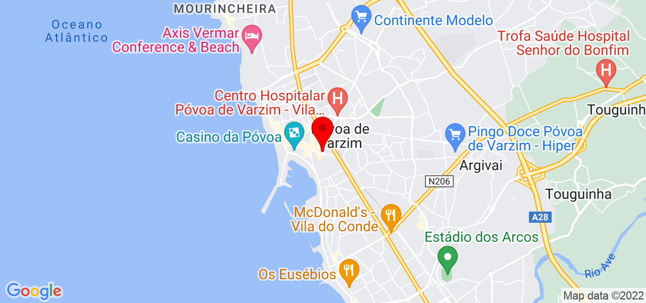 Jennifer Pinheira - Porto - Póvoa de Varzim - Mapa