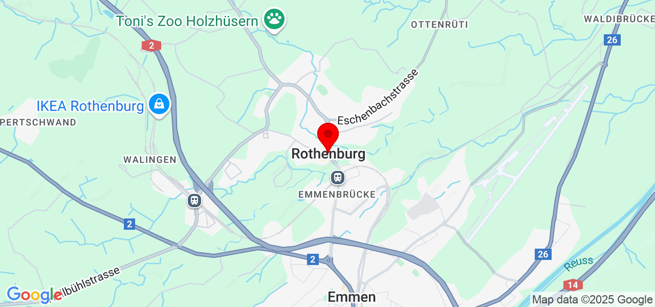 Hartmann SmartCargo - Luzern - Rothenburg - Karte