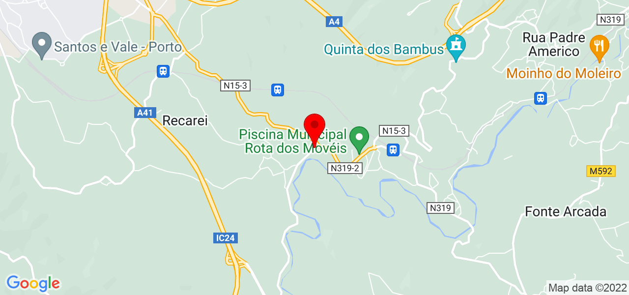 Rui Pinto - Porto - Paredes - Karte