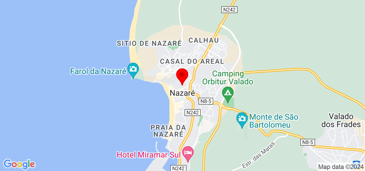 Maria Jo&atilde;o - Leiria - Nazaré - Mapa