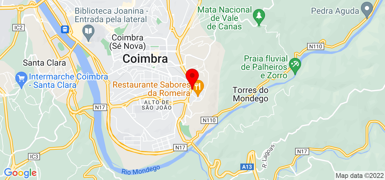Tiago Moreira - Coimbra - Coimbra - Mapa