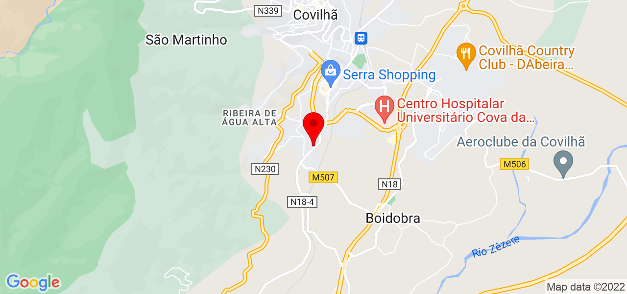 Francisco Batista - Personal Trainer - Castelo Branco - Covilhã - Mapa