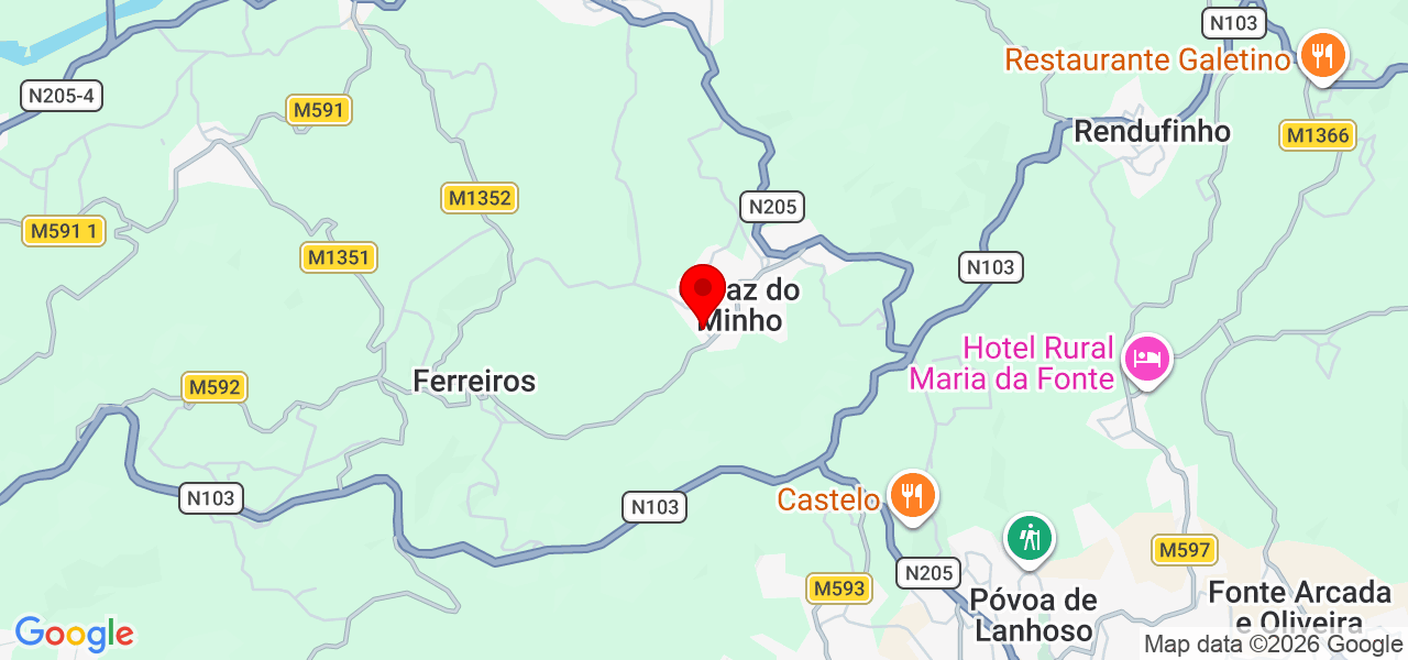 Djoitocr8 - Braga - Póvoa de Lanhoso - Karte
