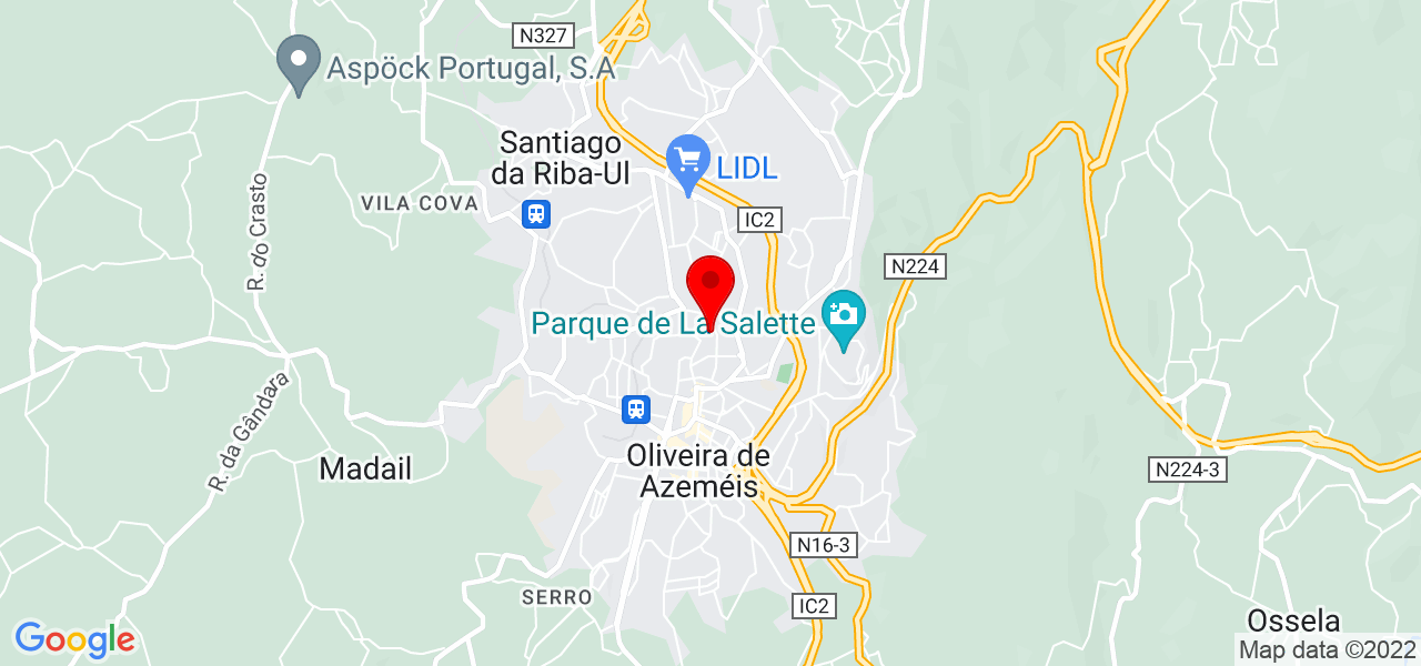 Alda Correia - Aveiro - Oliveira de Azeméis - Mapa