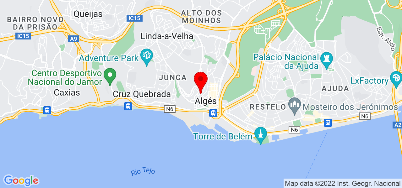Ana Caroline - Lisboa - Oeiras - Mapa