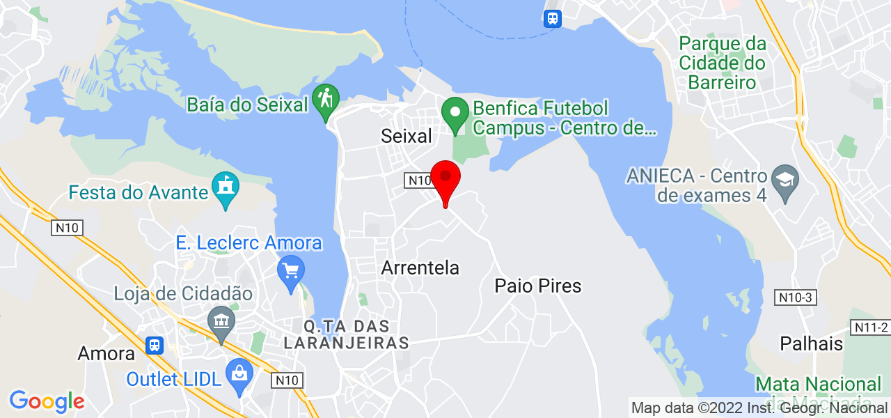 F&aacute;bio Silva - Setúbal - Seixal - Mapa