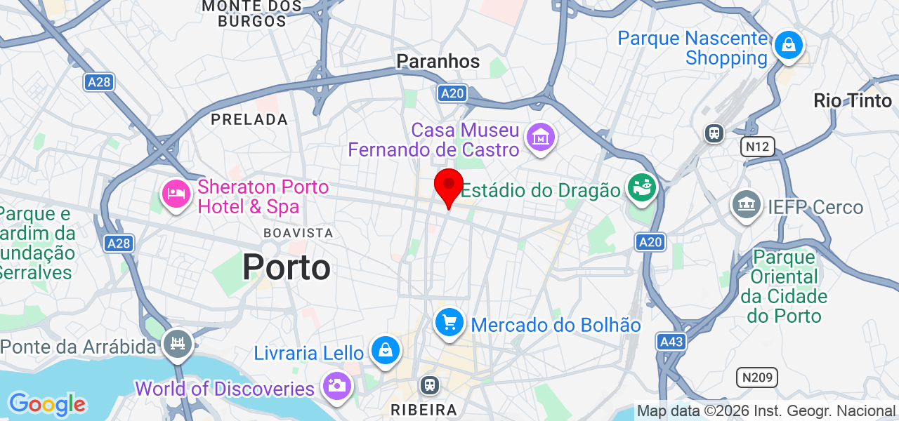 Tami - Porto - Porto - Karte