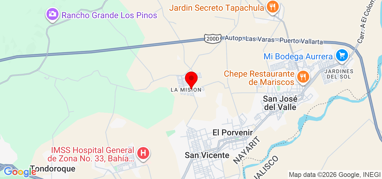 J&amp;C MULTISERVICIOS - Nayarit - Bahía de Banderas - Mapa
