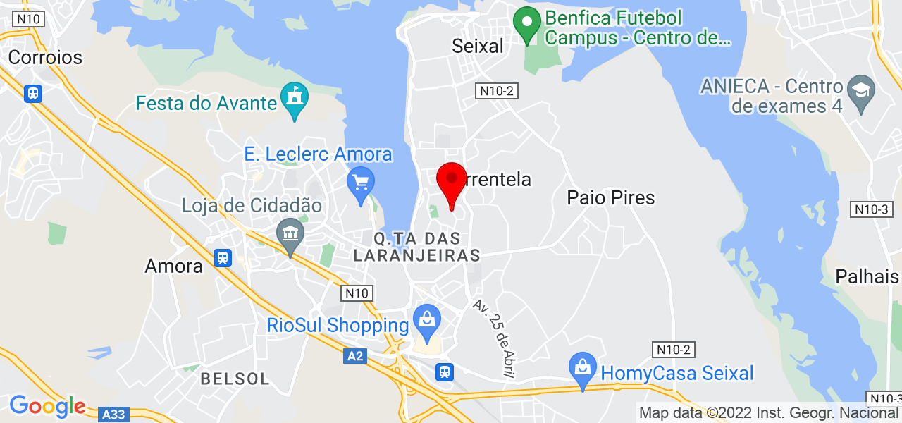 Ana - Setúbal - Seixal - Mapa