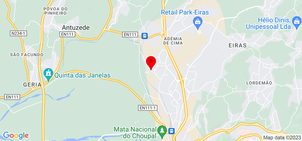 V&acirc;nia - Coimbra - Coimbra - Mapa
