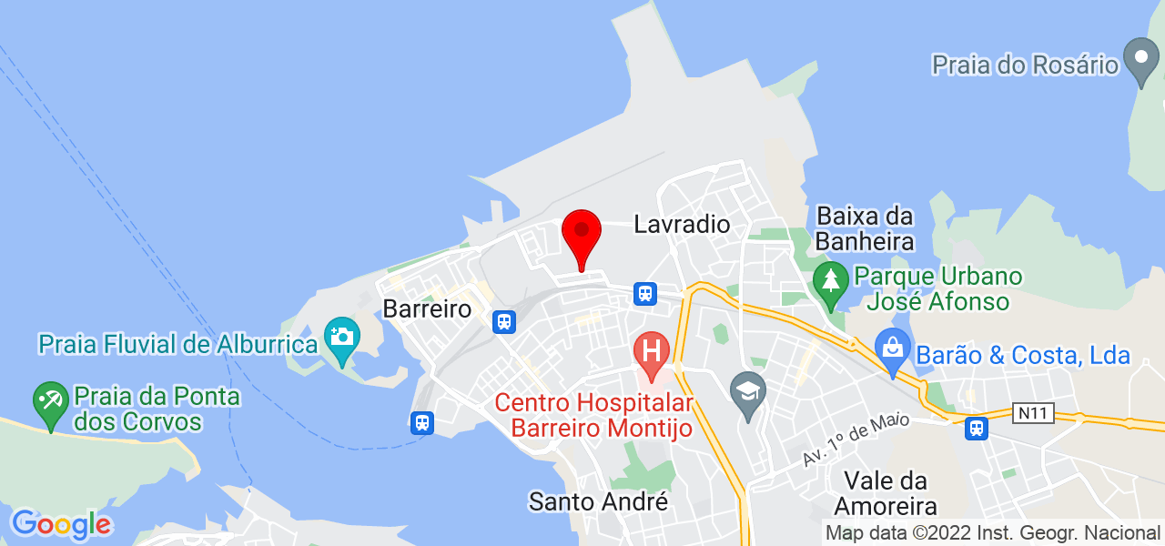 Dorisse - Setúbal - Barreiro - Mapa