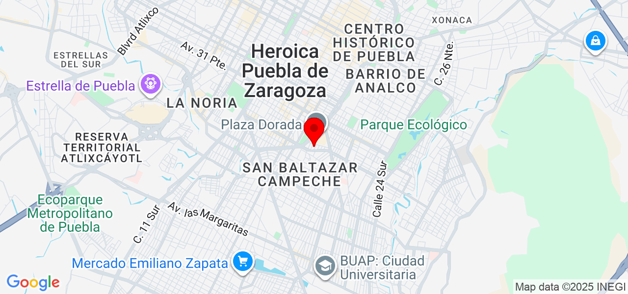 Despedidas EB - Puebla - Puebla - Mapa