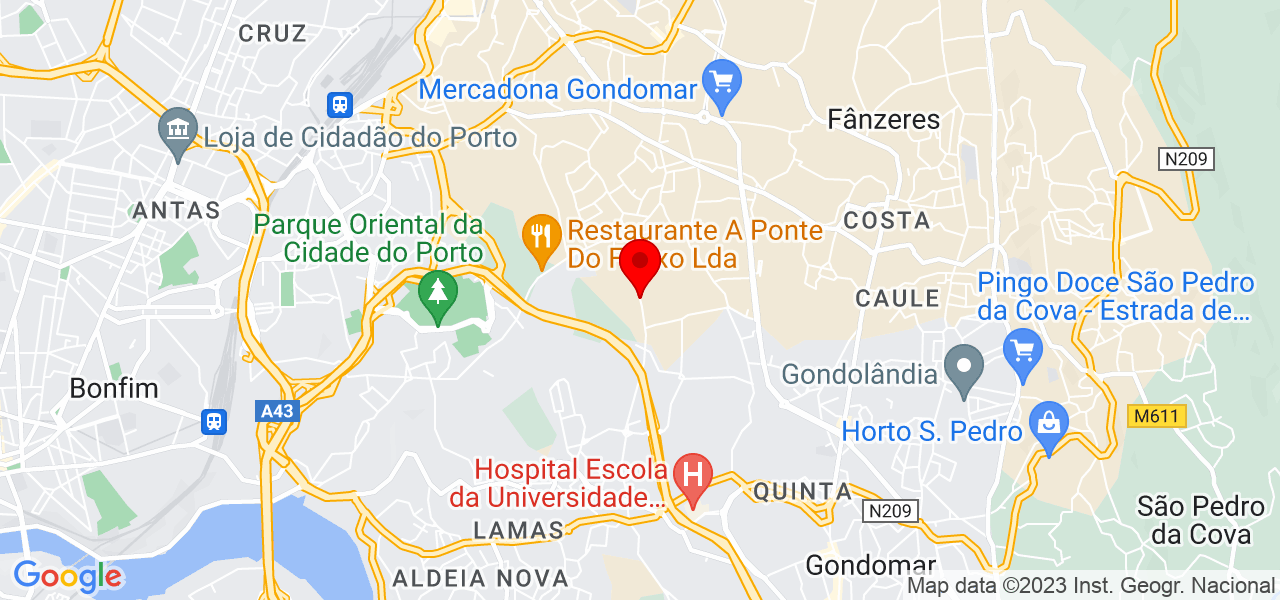 Hugo Silva - Porto - Gondomar - Mapa