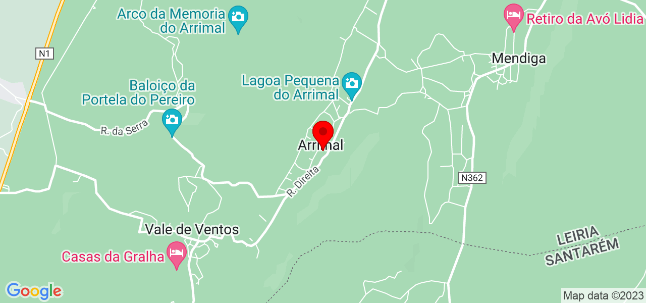 SR Design - Leiria - Porto de Mós - Mapa