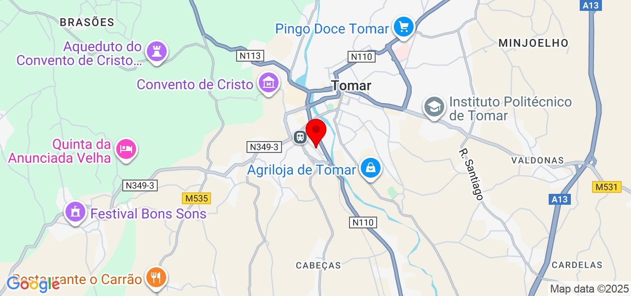 Sem Infiltrações - Santarém - Tomar - Mapa