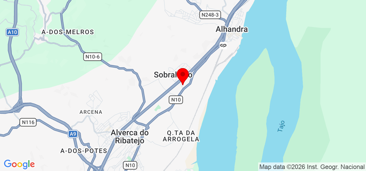 Jackeline Lacerda - Lisboa - Vila Franca de Xira - Mapa