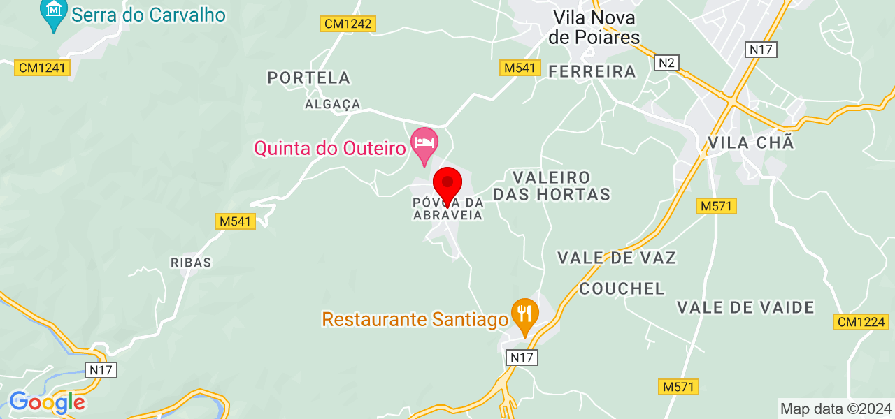 Grace Marques - Coimbra - Vila Nova de Poiares - Mapa