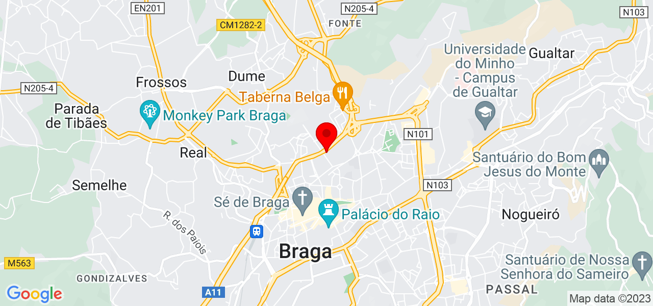 F&aacute;tima Gon&ccedil;alves - Braga - Braga - Mapa