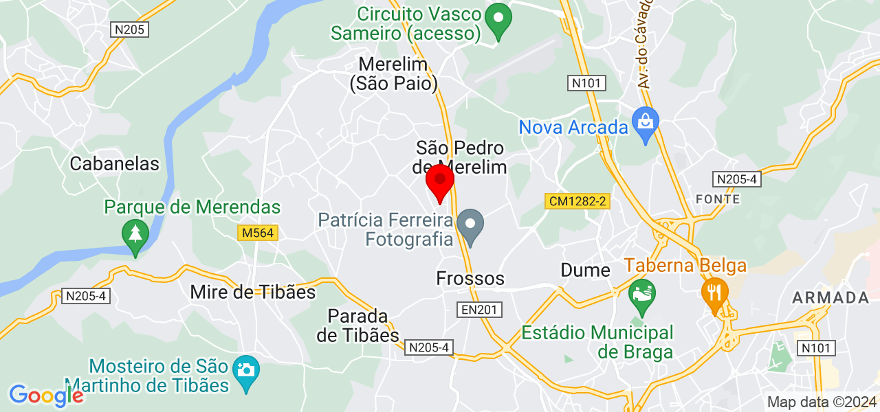 Dr. Fl&aacute;vio Oliveira - Braga - Braga - Mapa