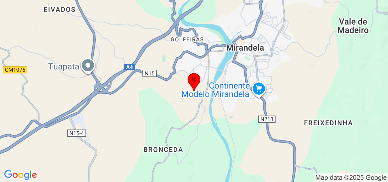 S&eacute;rgio barreira - Bragança - Mirandela - Mapa